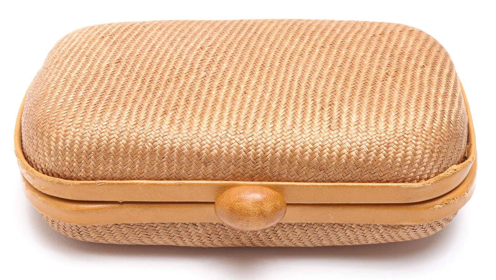 Bottega Veneta Vintage Woven Minaudiere Clutch (1 of 5)