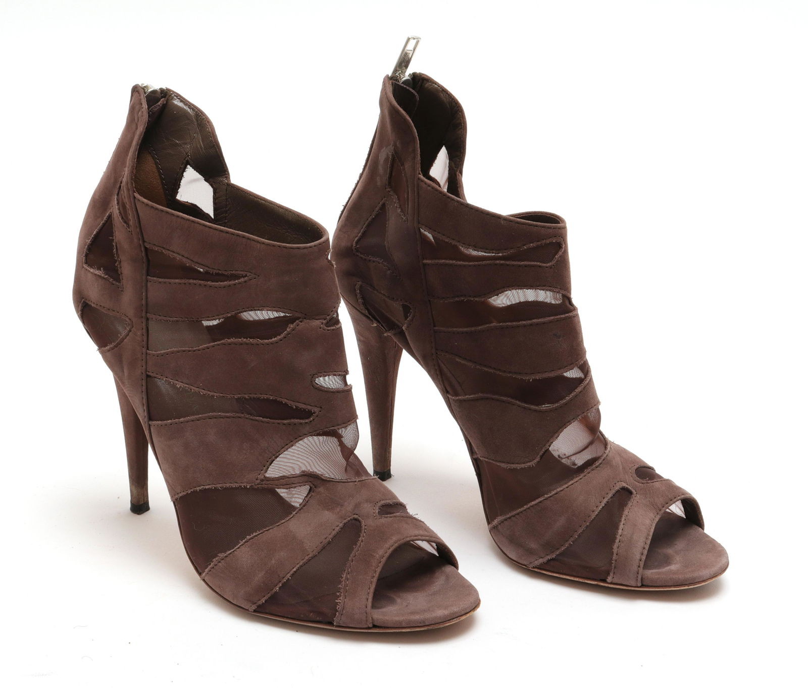 Loeffler Randall Mesh & Suede Ankle Booties, Sz. 8 (1 of 5)