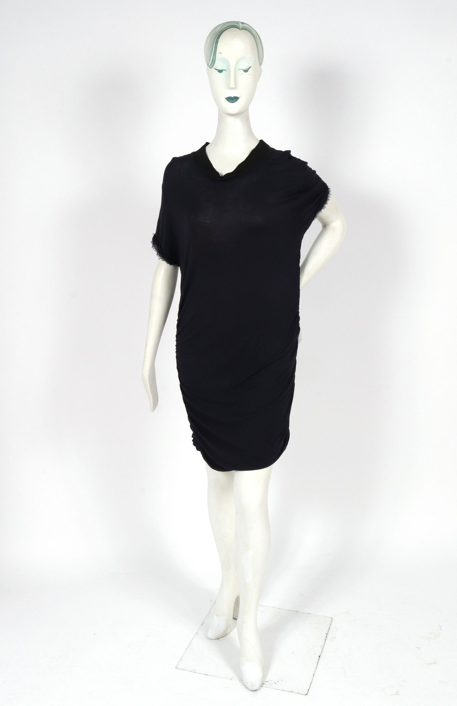 Lanvin Designer Side-Ruched T-Shirt Dress (1 of 6)
