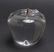 Cartier Crystal Apple Paperweight w Silver Leaf