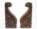Antique Carved Oak Architectural Corbels, Pair - 4