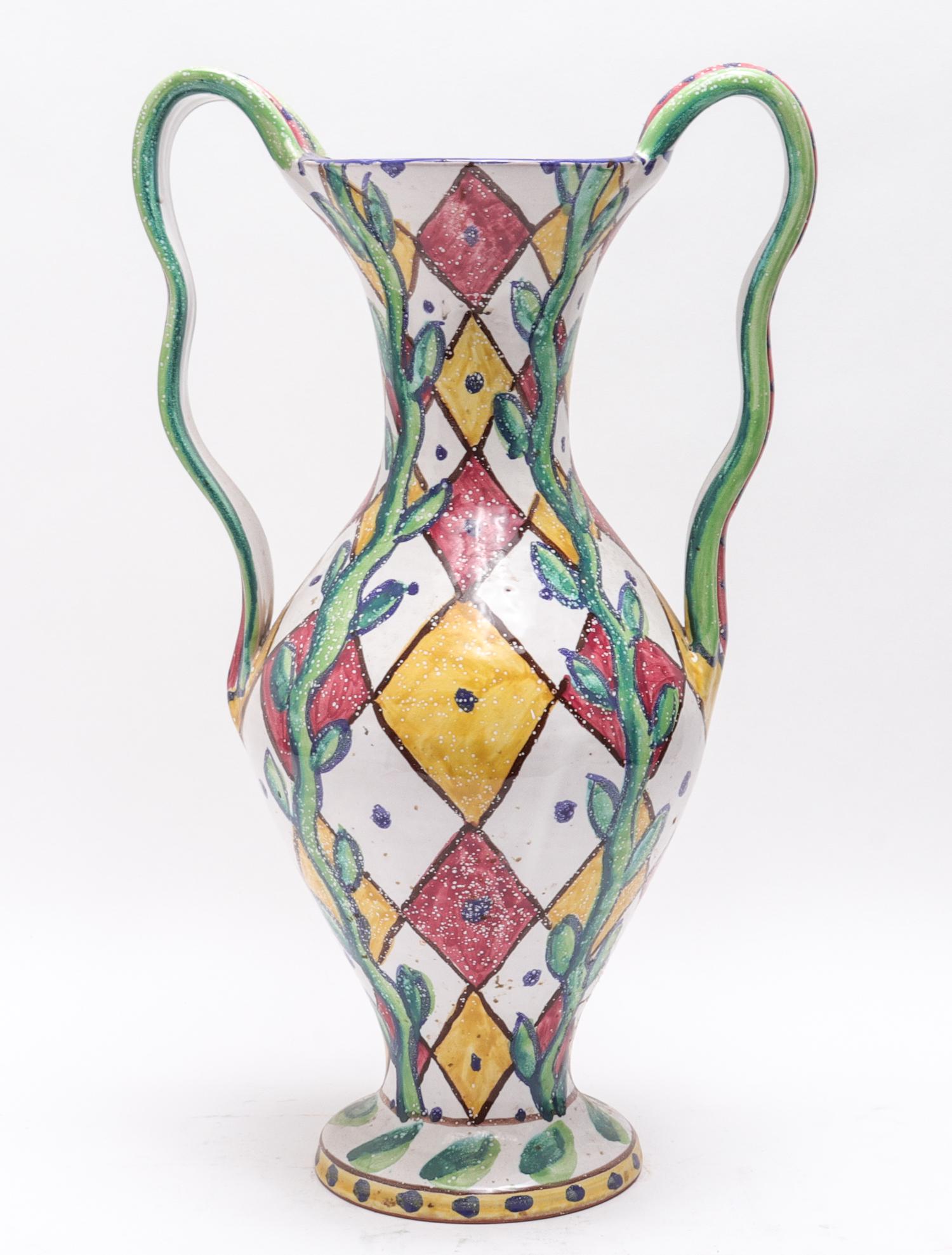 Terry Siebert Studio Pottery Urn Vase, 1987 (1 of 4)