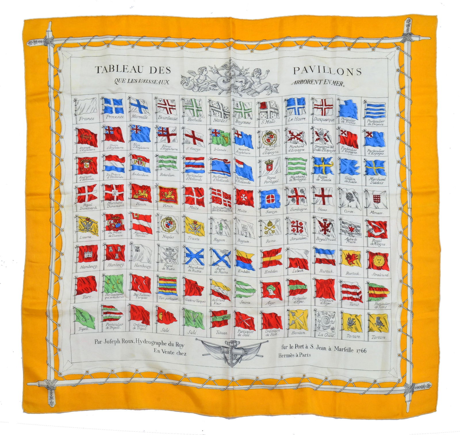 Hermes "Tableau des Pavillons" Silk Scarf (1 of 2)