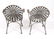 Francois Carre Steel "Sunburst" Arm Chairs, Pair - 5