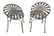 Francois Carre Steel "Sunburst" Side Chairs, Pair - 5