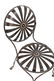 Francois Carre Steel "Sunburst" Side Chairs, Pair - 6