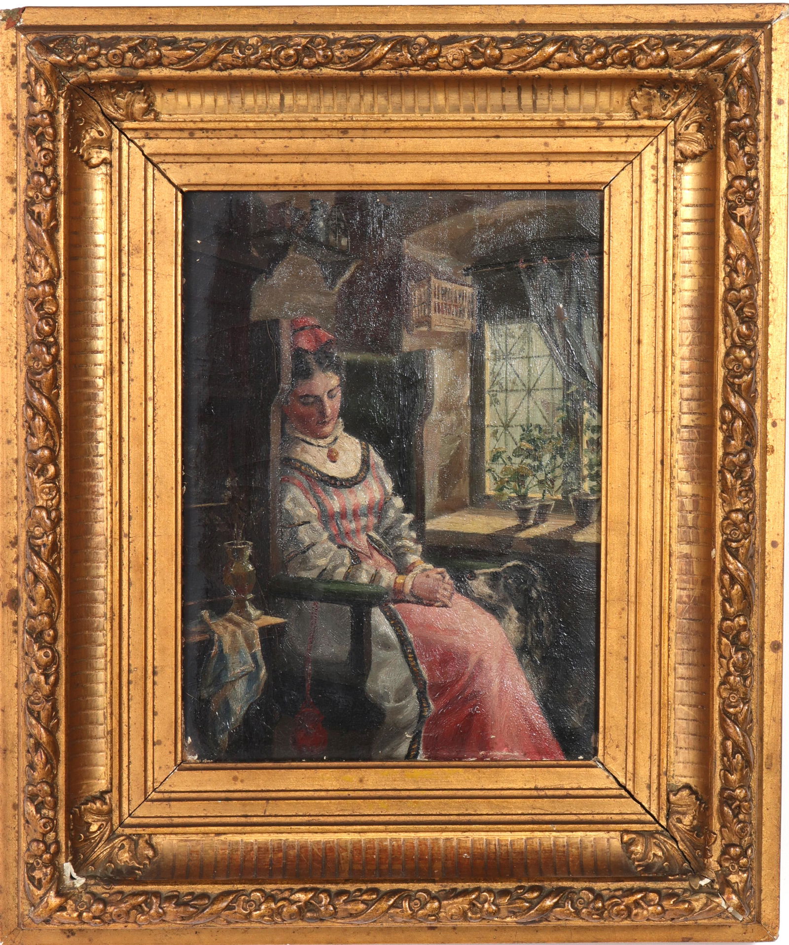 Maximilian Brandt "Afternoon Nap" Oil on Canvas (1 of 6)