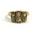 Vintage 10K Gold & Actinolite Quartz Cocktail Ring - 2