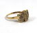 Vintage 10K Gold & Actinolite Quartz Cocktail Ring - 3