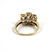 Vintage 10K Gold & Actinolite Quartz Cocktail Ring - 5
