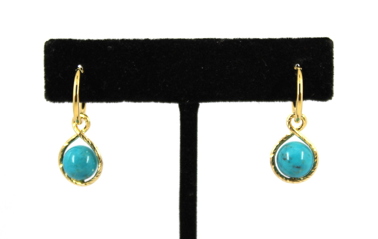 Milor 14K Yellow Gold & Faux-Turquoise Earrings (1 of 5)