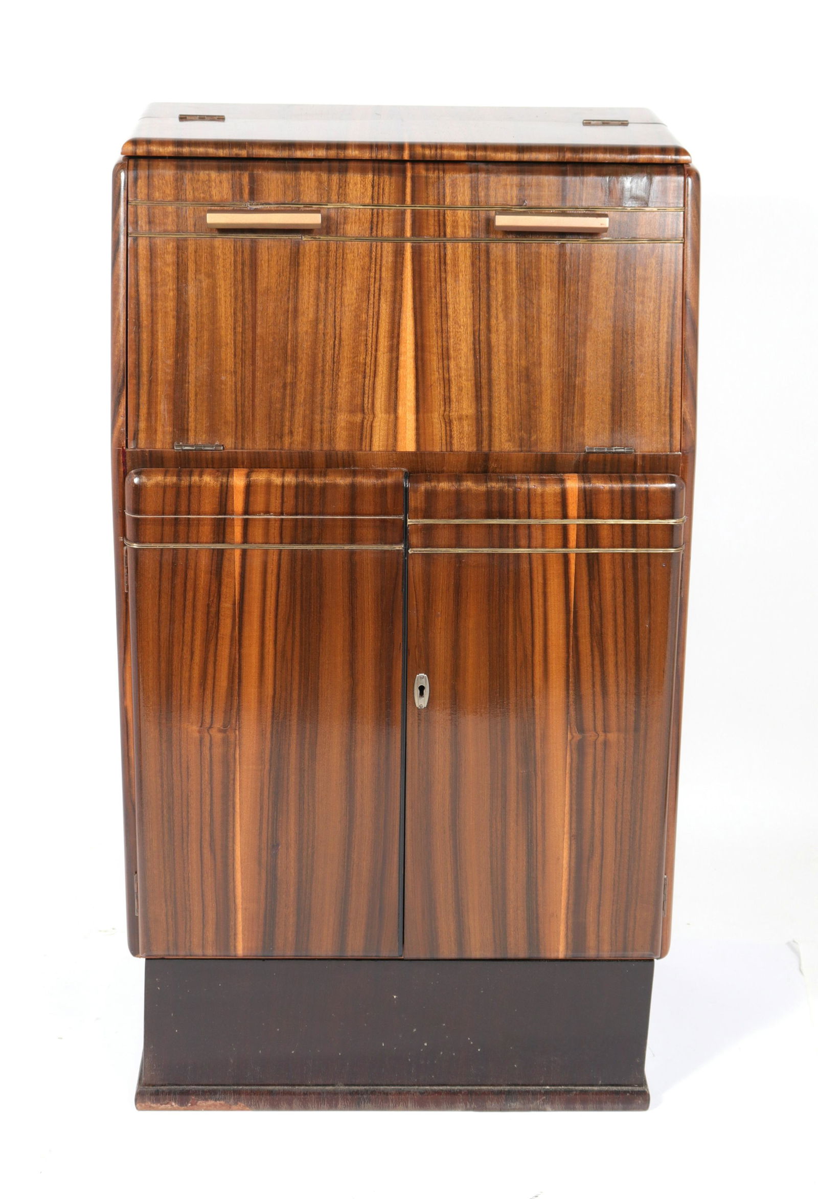 Art Deco Bar Cabinet with Mirrored Interior (1 of 9)
