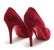 Christian Louboutin Red Suede Pumps, Size 38 - 4