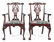 Chippendale Style Upholstered Arm Chairs, Pair