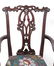 Chippendale Style Upholstered Arm Chairs, Pair - 3