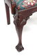 Chippendale Style Upholstered Arm Chairs, Pair - 4