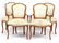 French Louis XV Style Dining Chairs, Set of 4