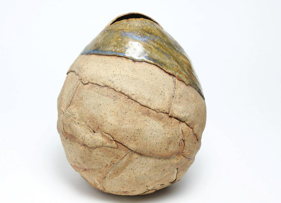 Signed M. Diaz Earthenware Pottery Vase (1 of 4)