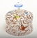 Moser Style Enameled Glass Dome w Butterflies