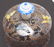 Moser Style Enameled Glass Dome w Butterflies - 3