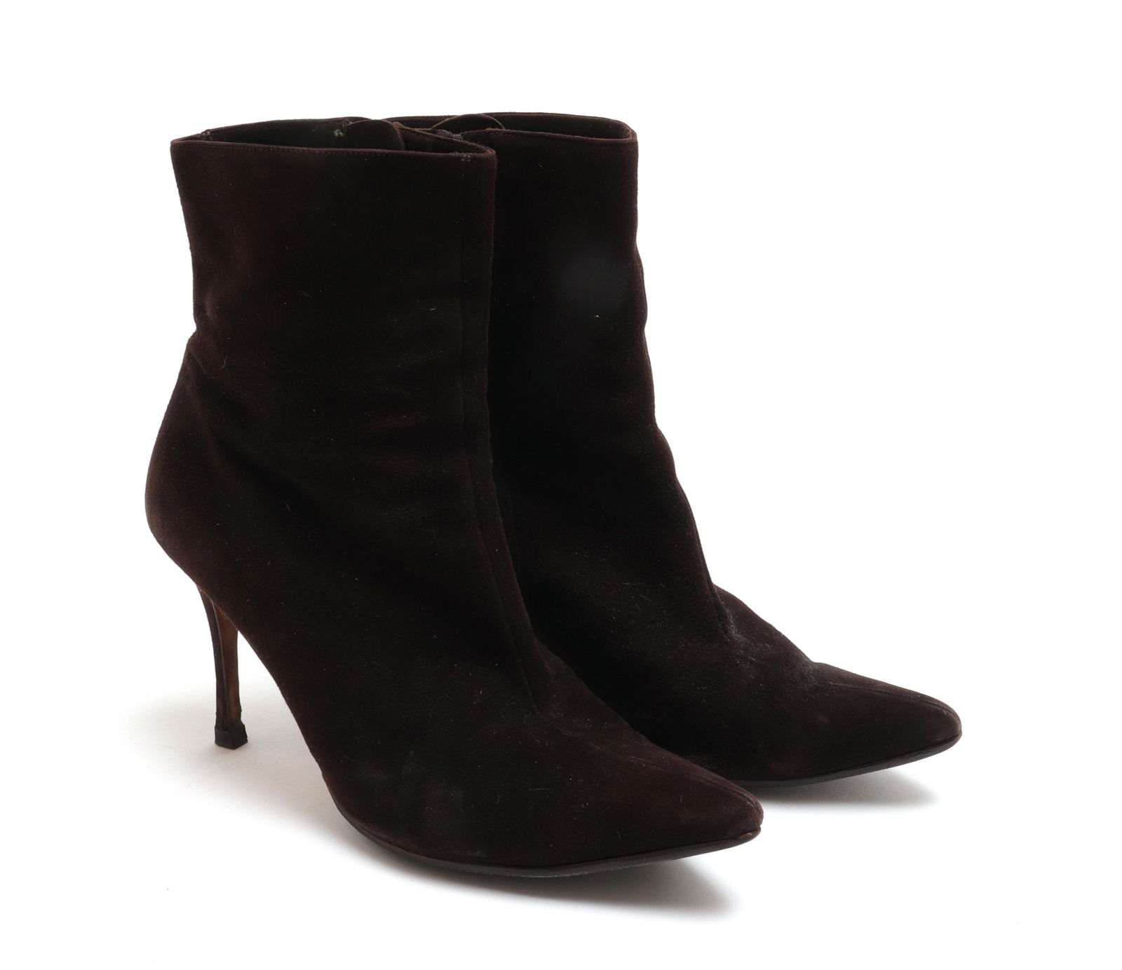 Manolo Blahnik Suede Ankle Boots, Size 38.5 (1 of 5)