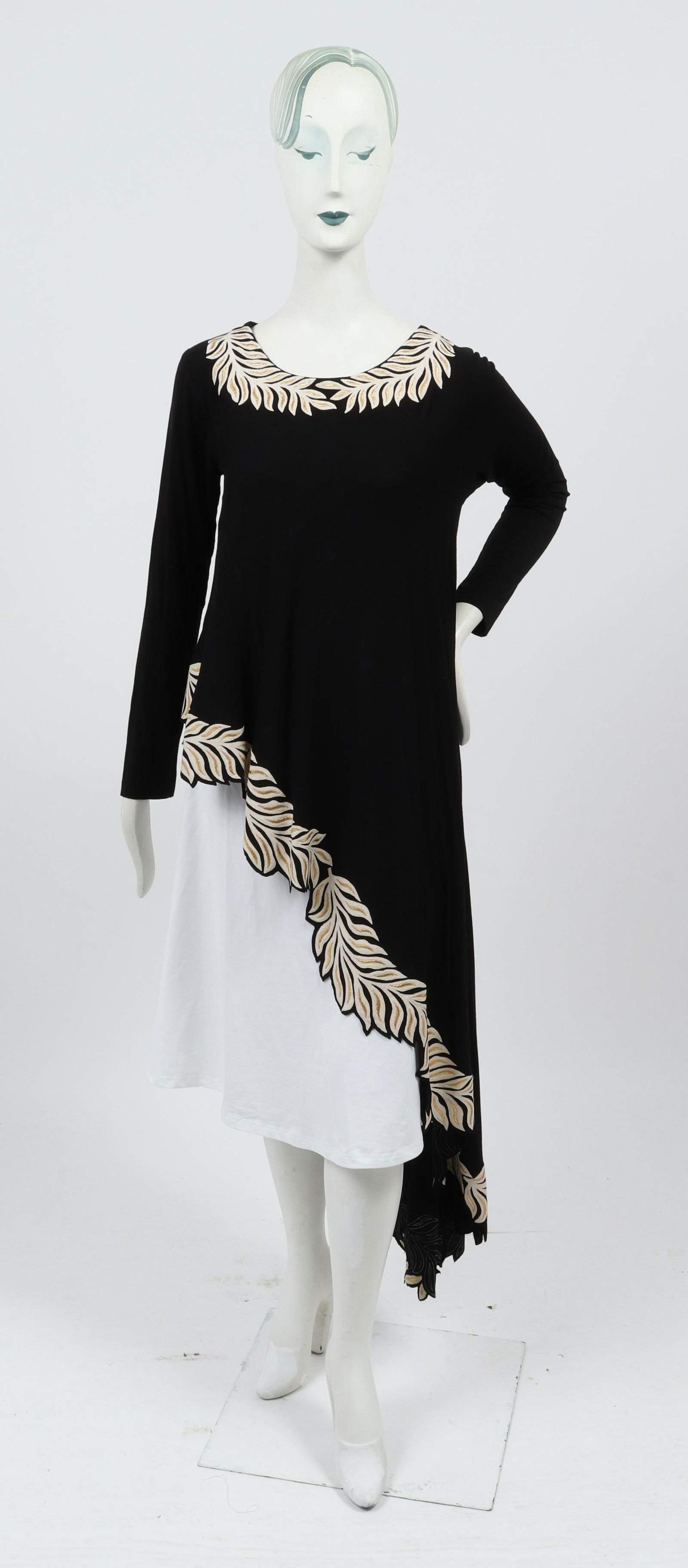 Malini Ramani Long Sleeve Asymmetric Top / Tunic (1 of 8)