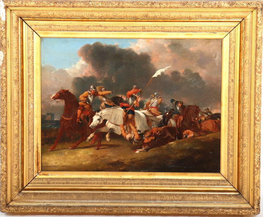 Manner of Abraham Cooper Cavalry Oil on Canvas (1 of 5)
