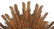 Mid-Century Modern Syroco Wood Sunburst Mirror - 4