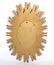 Mid-Century Modern Syroco Wood Sunburst Mirror - 5