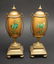 Japy Freres French Bronze & Porcelain Clock Set - 7