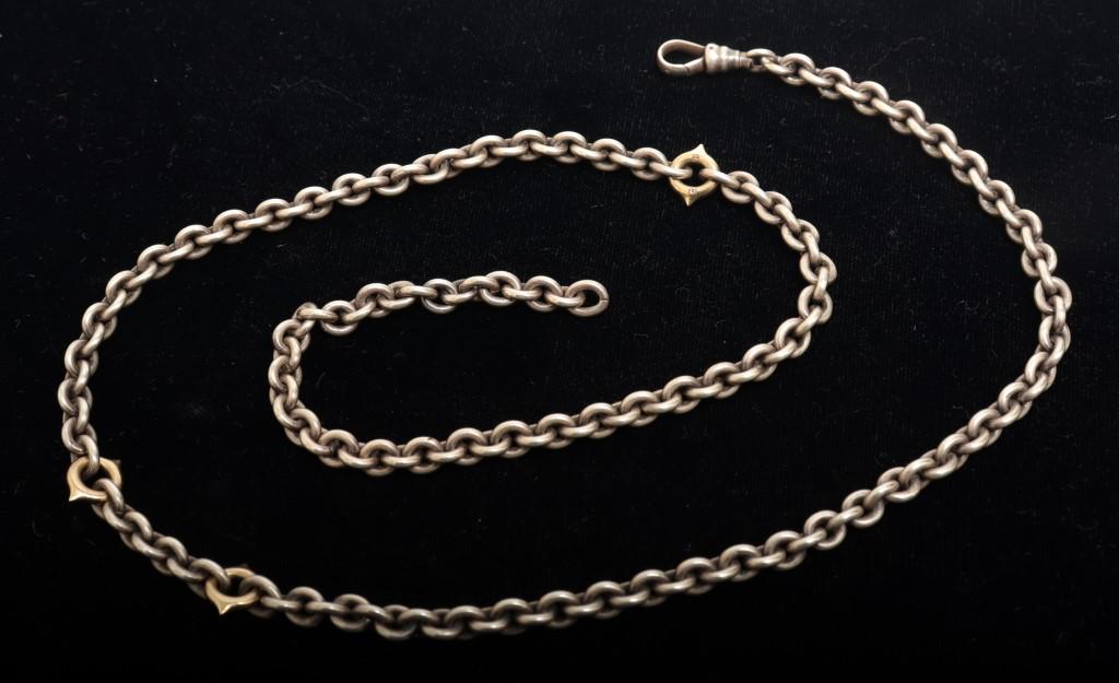 Pedro Boregaard Silver & 18K Chain Necklace (1 of 5)