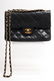 Chanel Vintage Black Quilted Leather Handbag - 2