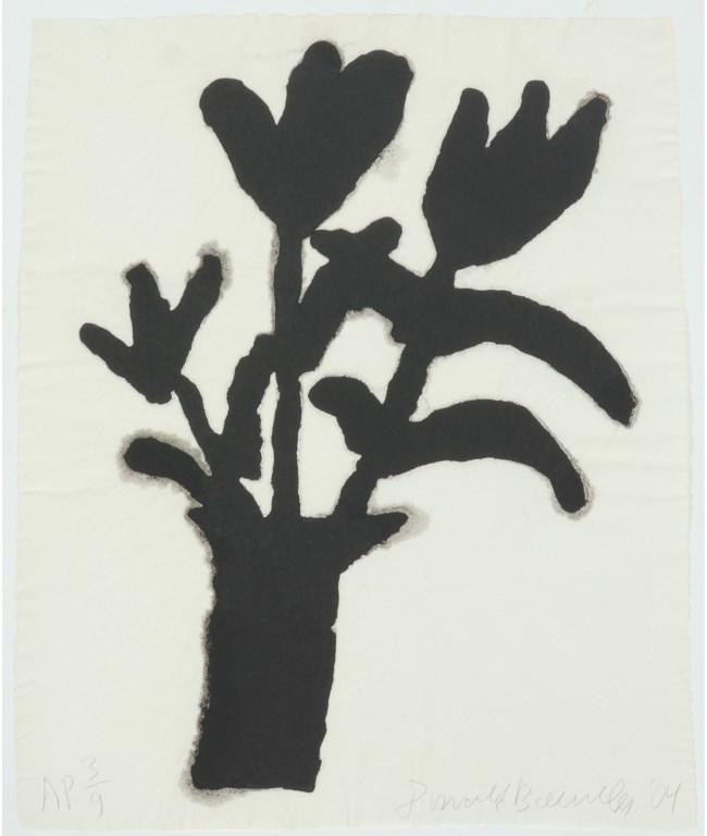 Donald Baechler "Flower Vase" Ink on Paper Print (1 of 5)