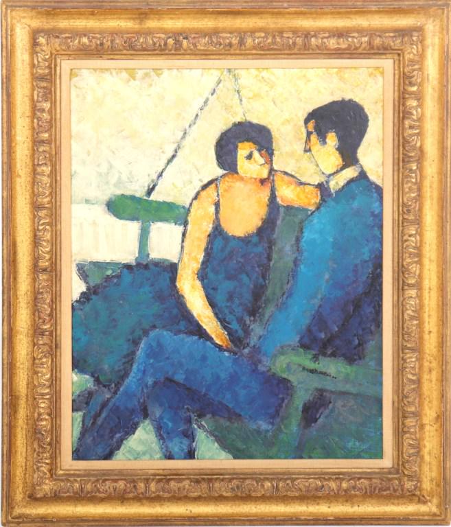 Stephen H. Booker "The Swing" Oil on Canvas (1 of 5)