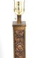 Bronze Square Columnar Lamp w Relief Grapevines - 2