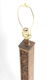 Bronze Square Columnar Lamp w Relief Grapevines - 6