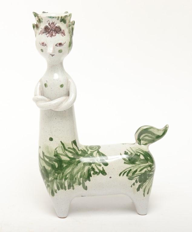 Bjorn Wiinblad Danish Figural Ceramic Candlestick (1 of 7)