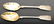 English Sterling Silver Berry & Fruit Spoons, 2