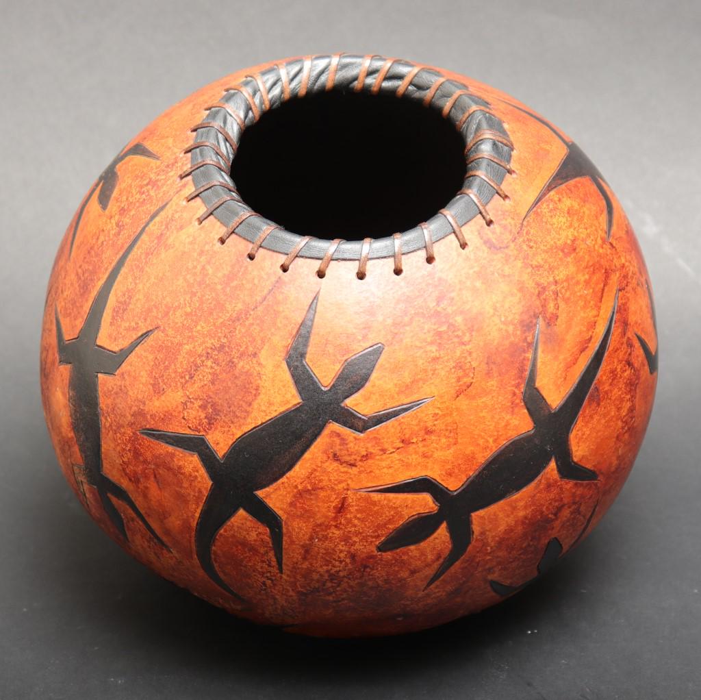 Barbara Brogdon Southwestern Style Gourd Vase (1 of 6)