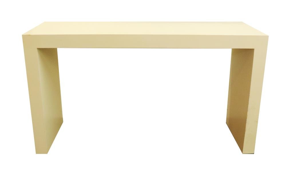 Contemporary Faux-Parchment Tall Console Table (1 of 4)
