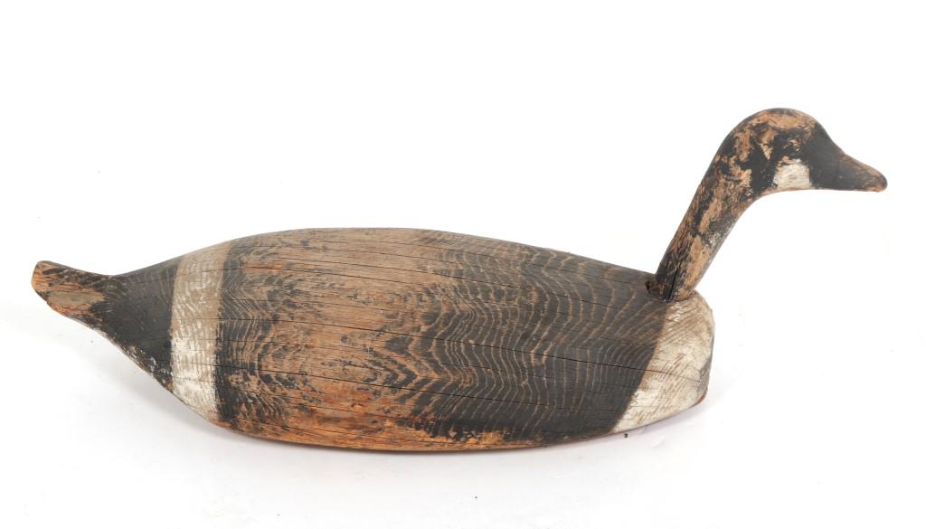 Large Vintage Carved Wood Canadian Goose Decoy (1 of 5)