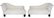 Regency Manner White Daybed / Sofa, Pair