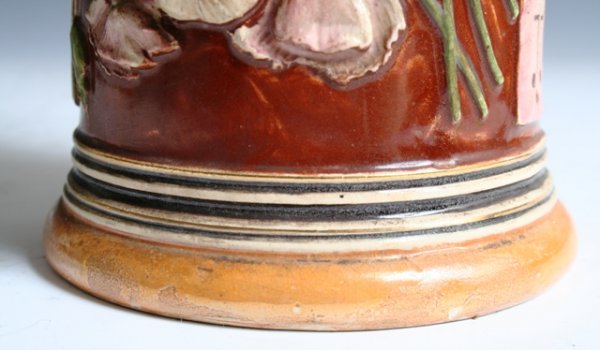 German Art Nouveau Porcelain Beer Stein - 8