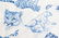 Hermes "Big Cats" Blue & White Silk Scarf - 4