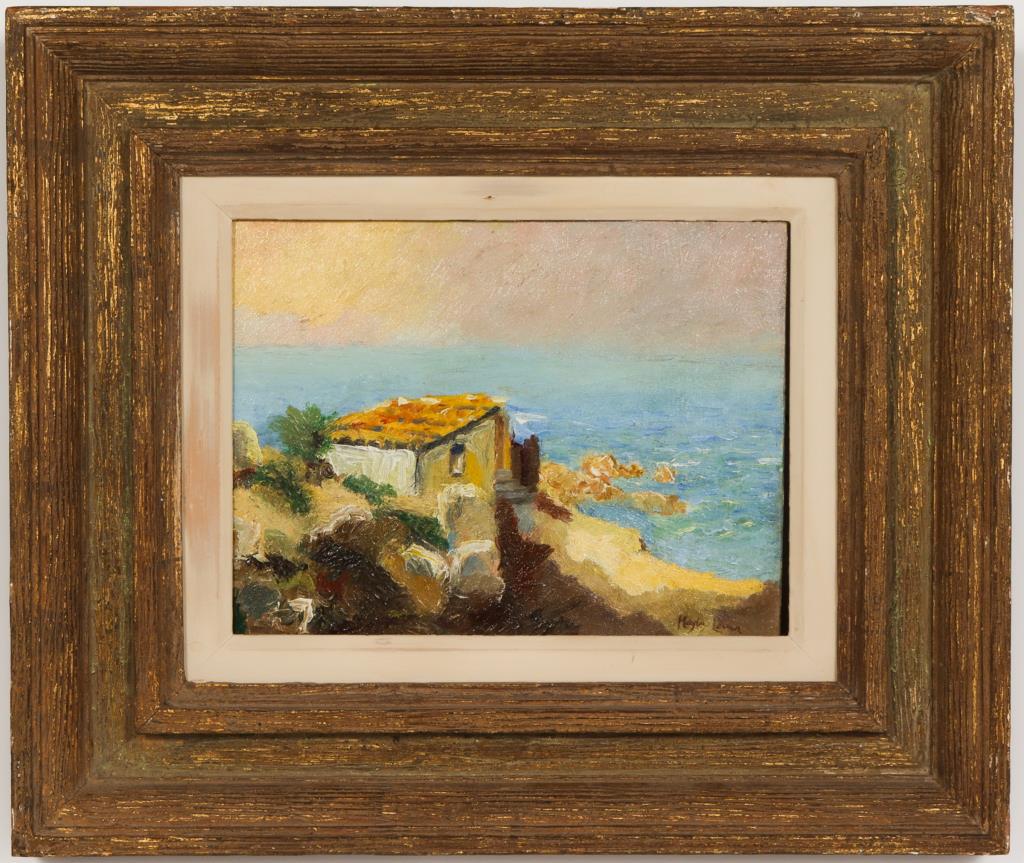 Richard Hayley Lever Coastal Scene Oil on Panel (1 of 5)