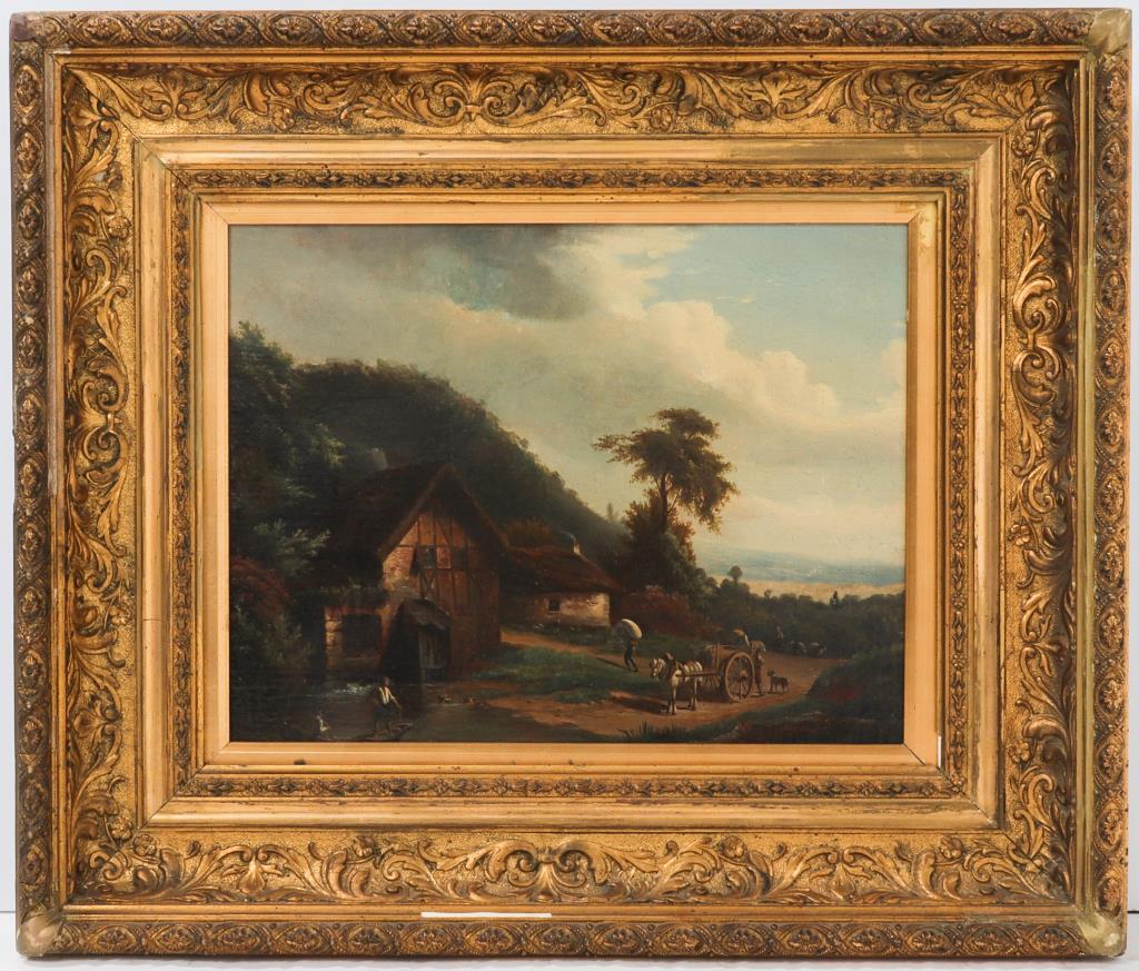 Meno Muhlig Genre Scene Oil on Canvas, 19th C. (1 of 7)