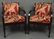 Mid-Century Modern Upholstered Armchairs, Pair