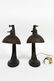 Art Deco / Jugendstil Cast Metal Table Lamps, Pair - 2