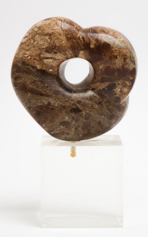 Signed Abbott Abstract Carved Stone Sculpture (1 of 8)