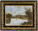 Illegibly Signed Landscape Painting on Porcelain